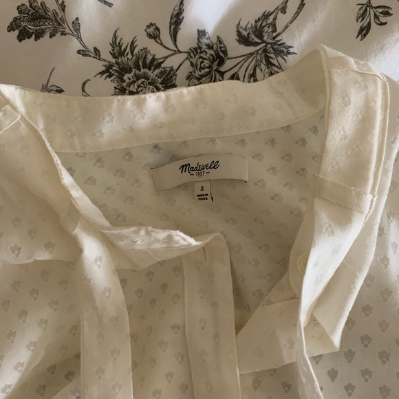 Madewell Tie-neck Sheerdrop Blouse - Picture 3 of 6